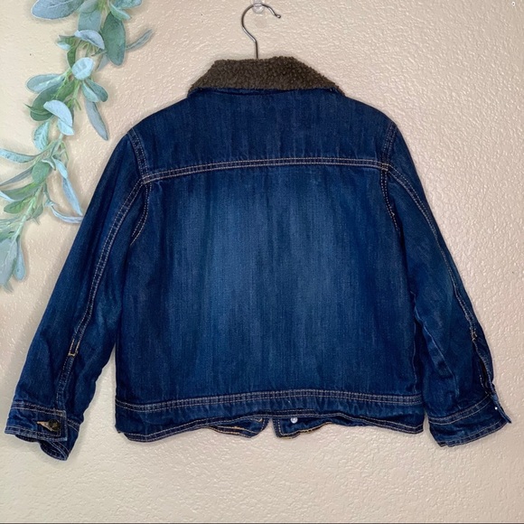 Route 66 ~ Dark Wash Denim Jacket Sherpa Collar - Picture 2 of 4